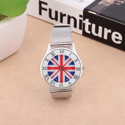 Korean Flag Mesh Watch for Men Women