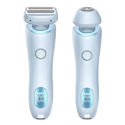 Women's Electric Hair Trimmer Double Head Blue