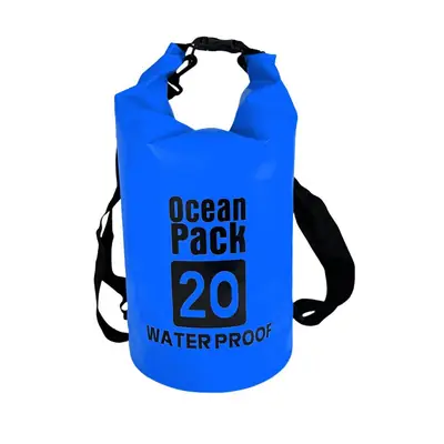 Blue Waterproof Shoulder Bag for Outdoor Use