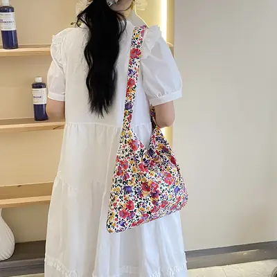 Adjustable Floral Crossbody Bag Women 2024