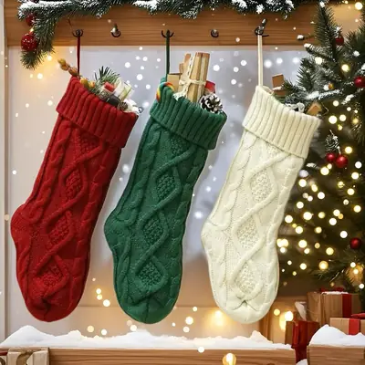 Christmas Stockings & Wall Decor Set for Home