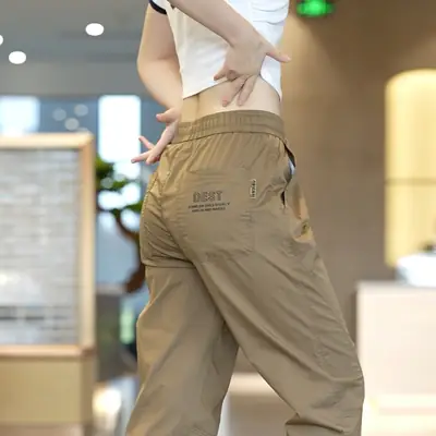 Men Ice Silk Pants Black 5°C