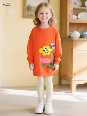 Little maven European and American girls sweater suit children's clothing autumn cute long sleeve children's suit