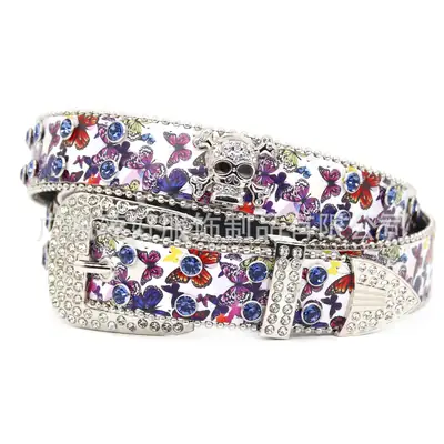 Punk Butterfly Belt Women Rhinestone Y2K Belt