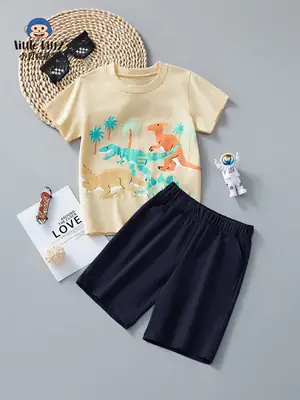 Children's Summer Short-Sleeve T-Shirt Suit 25Y