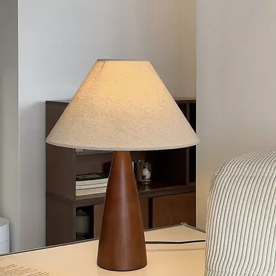 Modern Wooden Table Lamp for Bedroom & Living Room