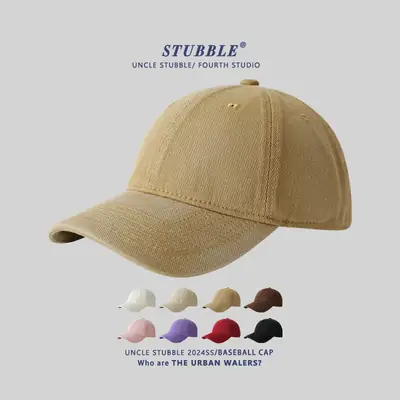 Men's Pink Baseball Cap 4 Seasons Solid Color