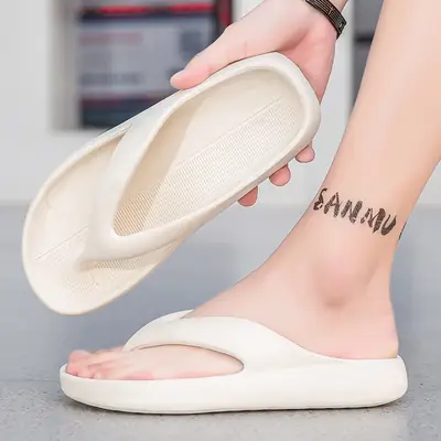 2024 Couple EVA Flip Flops Large White