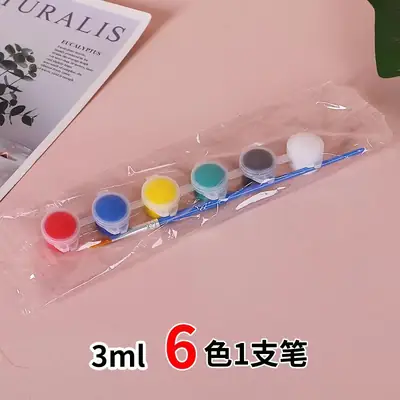 Acrylic Painting 3ml Kidsren's Acrylic Paint Biological Kindergarten Students Art Painting Graffiti DIY Plaster Watercolor