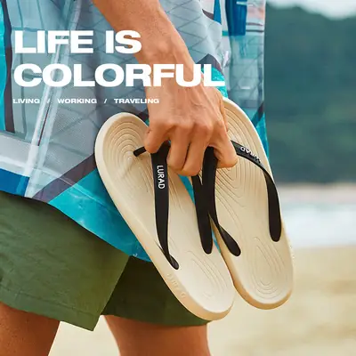 Men's Flip-Flops Summer 2024 New Non-Slip Outfit Outdoor Clip Foot Vietnamese Trendy Men's Beach Sandals Sandals