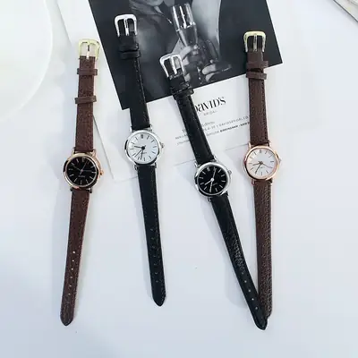 Korean Style Women's Quartz Watch Set of 3