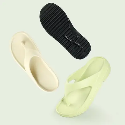 Women's Black Crossbody Sandals with Thick Sole