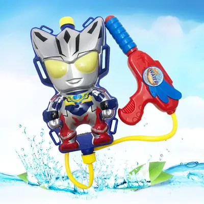 Children's backpack spray gun cartoon Ott push-pull launch summer beach beach swimming pool water toys wholesale