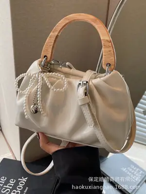 Red Rhinestone Bow Shoulder Bag for Women