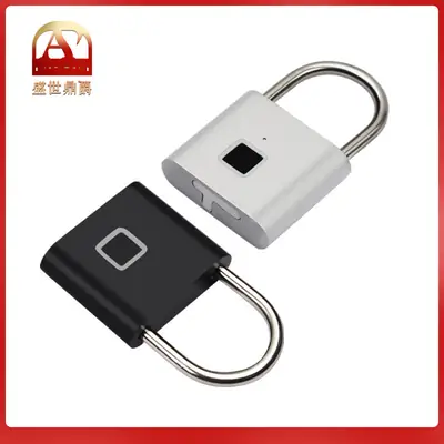 Intelligent Fingerprint Padlock Outdoor Waterproof Anti-rust Padlock Intelligent Electronic Padlock Head Door Anti-theft Code Lock Cabinet