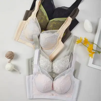 Black Lace Underwear with Adjustable Lift & Wide Straps
