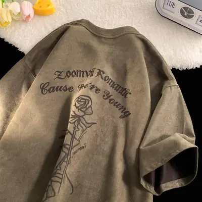 Black Loose Sleeve T-Shirt for Boys Summer Wear