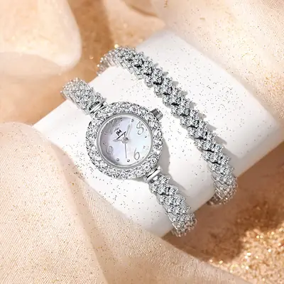 Elegant Light Luxury Diamond Women's Watch Quartz Movement