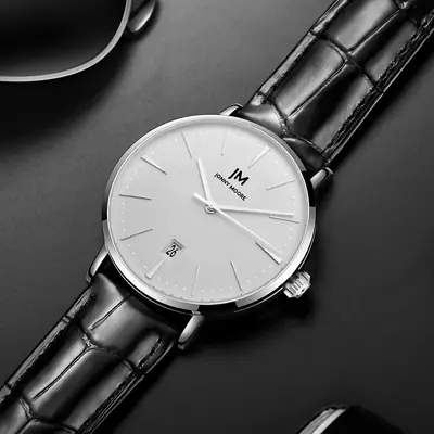 Men's Automatic Mechanical Watch with Leather Strap