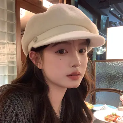 Women Wool Bailey Hat Black Autumn Winter Casual Elegant Cap
