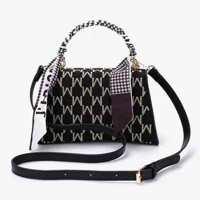 Chanel-Inspired Crossbody Bag with R Letter Design
