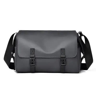 Waterproof Men's Shoulder Messenger Bag Black Large Capacity