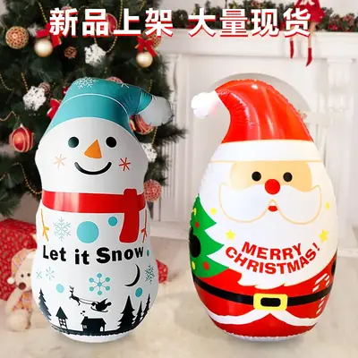 Christmas Snowman Tumbler Decor PVC Inflatable