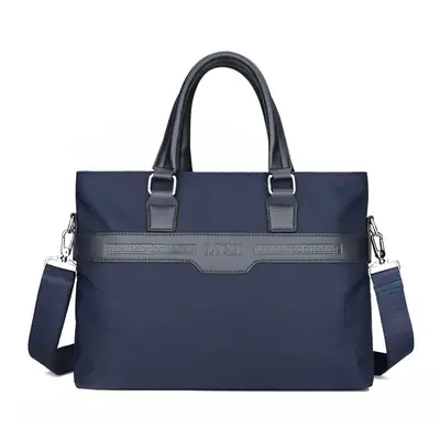 Navy Blue Men's Large Commuter Bag with Shoulder Strap