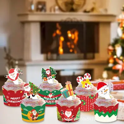 Christmas Paper Cup Decorations for Party Decoration
