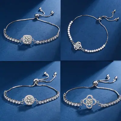 2 Karat Princess Square Bracelet for Women