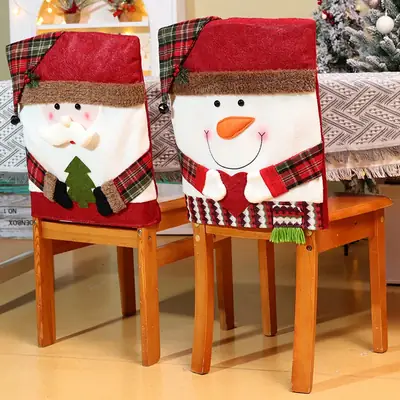 Santa Claus Chair Cover Christmas Table Decor 47x54cm