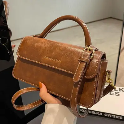 Vintage Textured Women's Shoulder Crossbody Bag 2024