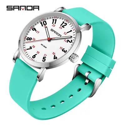 Sanda Black Luminous Quartz Watch for Men