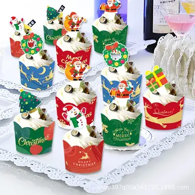 New Christmas Decorative Cup Set of 6