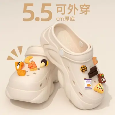 Women's Cute Cactus Crocs Outer Wear Sandals 2025