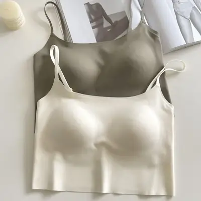 Traceless Underwear One-piece Anti-light Sling Top Women
