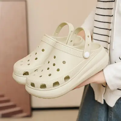 Women's White Butterfly Decorated EVA Sandals