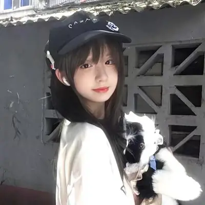 Sweet Girl Cat Ear Patch Cap with Dead House Hat