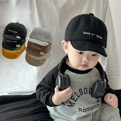 Beige Spring Summer Boys Cap Sun Hat