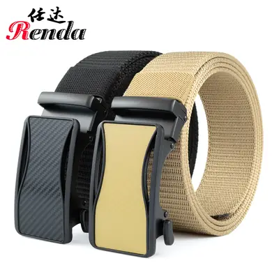 Men's Automatic Buckle Belt Tan Beige