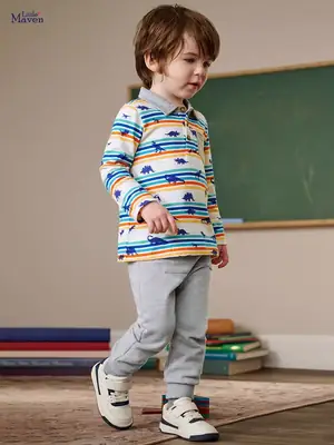 Little maven New Casual Boys suit European and American Fashion Children's suit Cotton Autumn Long Sleeve suit
