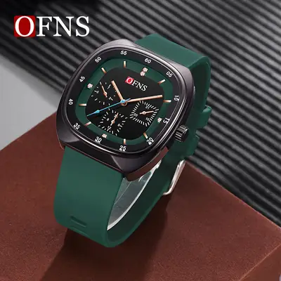 Ofns Business Trendy Fashion Watch Square Large Dial