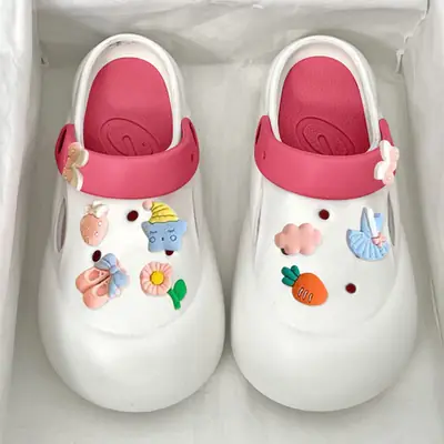 Women's Pink Hole Slippers 2025 New