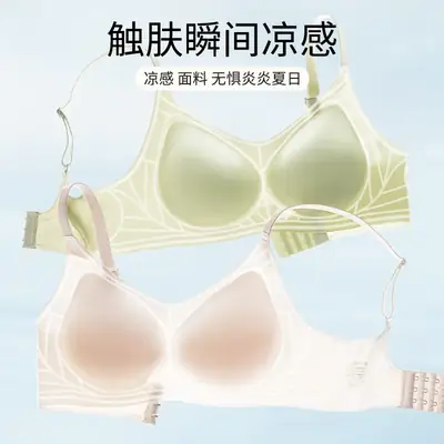 Women's Summer Thin Non-Sagging Steel Ring Bra