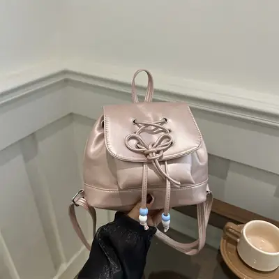 Fresh Solid Color Summer 2024 Shoulder Crossbody Bag