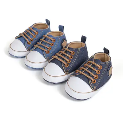 New foreign trade baby shoes classic canvas shoes Korean fashion star pattern toddler shoes baby shoes