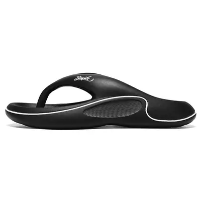 Black Arch Support Yoga Mat Flip Flops