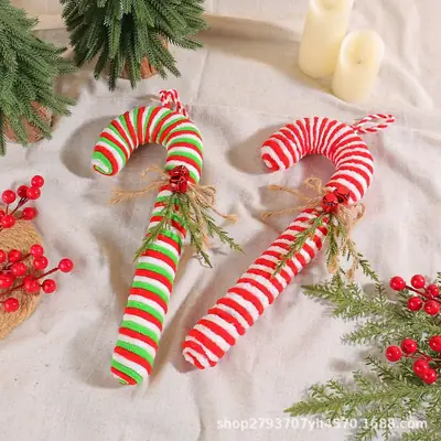 Flannel Candy Candy Hanging Christmas Ornament