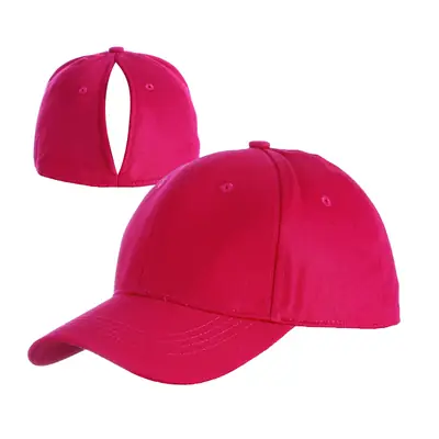 Red Magnetic Ponytail Cap for Men Women