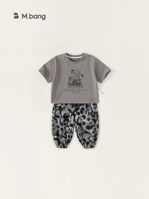 Yubao Boys Summer T-shirt Tie-dye Pants Set